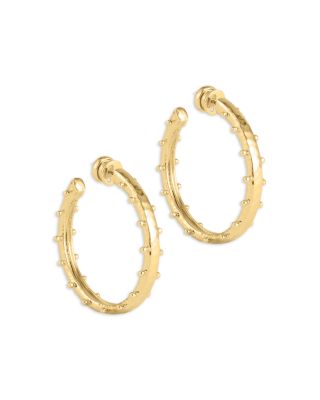 Anabel Aram - Milos Studded Medium Hoop Earrings