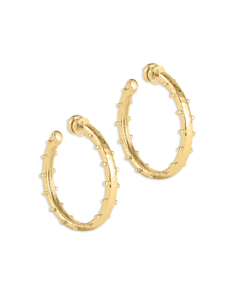Anabel Aram Milos Studded Medium Hoop Earrings