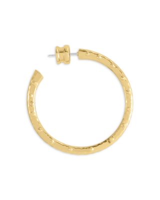 Milos Studded Medium Hoop Earrings