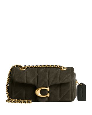 Tabby Suede Quilted Shoulder Bag 20