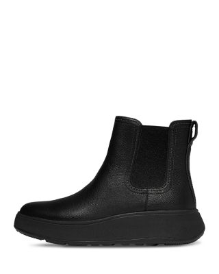 Women's F-Mode Stitch Warm Tumbled Leather Chelsea Boots