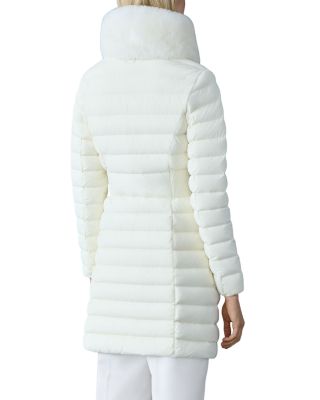 Lyris Shearling Collar Puffer Down Coat