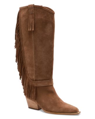Free People Women's Faith Fringe Western Boots | Bloomingdale's