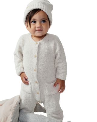 Unisex Fuzzy Long Sleeve Jumpsuit - Baby