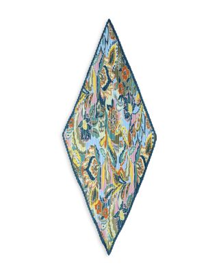 Crazy Paisley Pleated Diamond Scarf