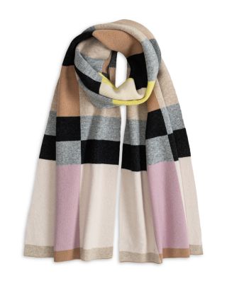 Merino Wool Geo Jacquard Scarf