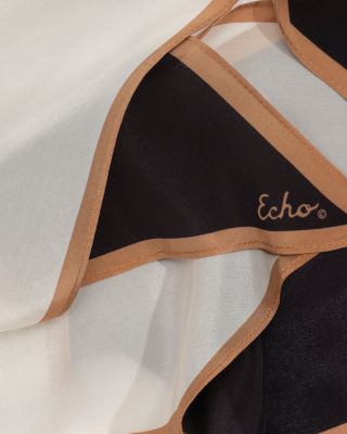 Colorblock Silk Bias Scarf