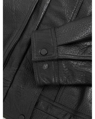 Kiara Textured Leather Jacket