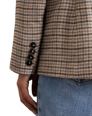 River Single Breasted Check Jacket