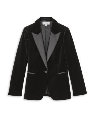 Myrtle Single Breasted Velvet Jacket