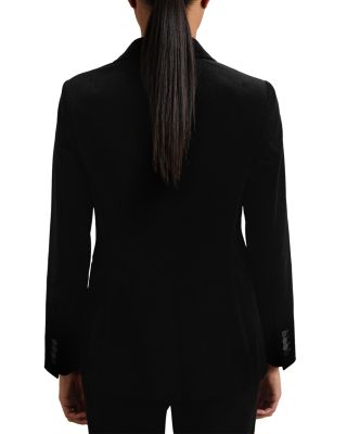 Petites Myrtle Single Breasted Velvet Jacket