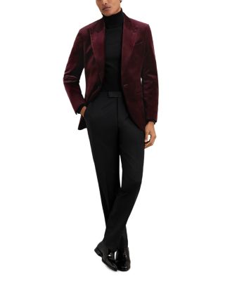 Apsara Velvet Regular Fit Peak Lapel Blazer