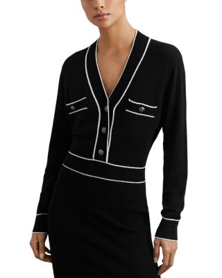 Petites Lorrie Button Front Knitted Midi Dress