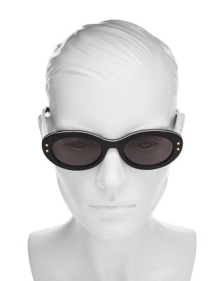 DiorPacific B4I Oval Sunglasses, 51mm