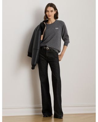 Embroidered Cashmere Crewneck Sweater