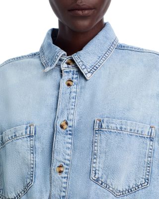 Denim Shirt Jumpsuit