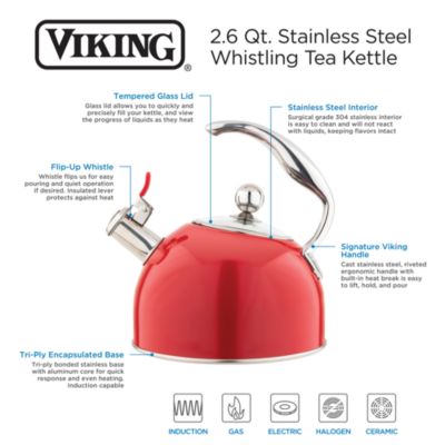 2.6 Qt Stainless Steel Whistling Kettle 