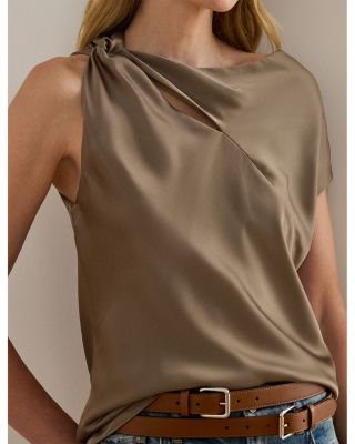 Charmeuse Asymmetrical Blouse