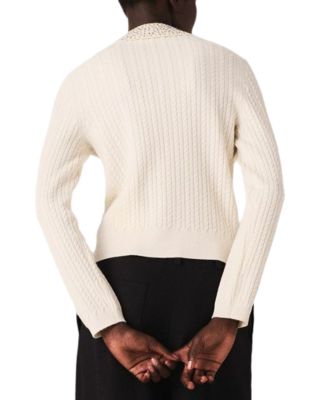 Rhinestone Collar Polo Shirt