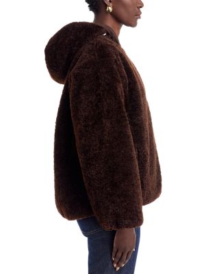 Ilyssa Hooded Faux Fur Jacket