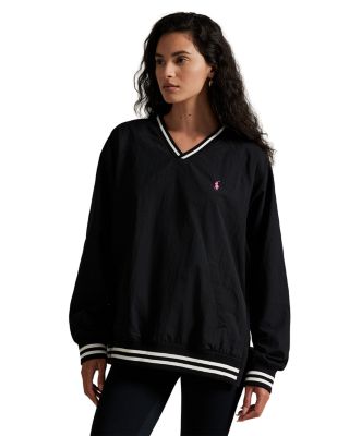 Unisex Pink Pony V-Neck Pullover