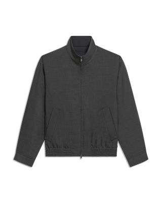 Straight Collar Reversible Moto Jacket