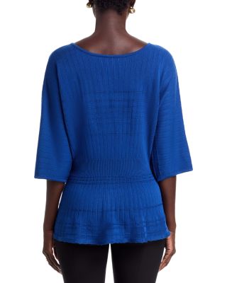 Boat Neck Peplum Sweater