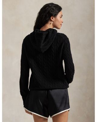 Unisex Pink Pony Cable Knit Hoodie