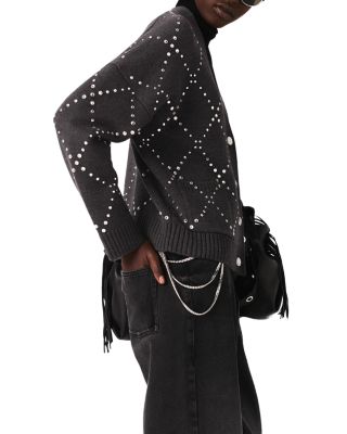 Embellished Cardigan Sweater