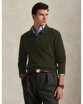 Wool Regular Fit Polo Sweater