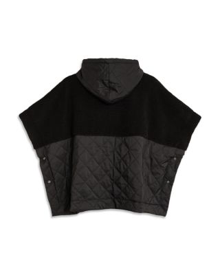 Combo Quilted Hooded Poncho