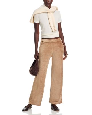 Velour Wide Leg Pants