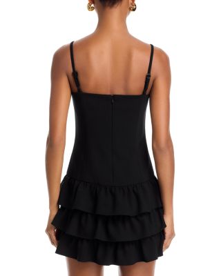 Whisper Ruffle Hem Mini Dress