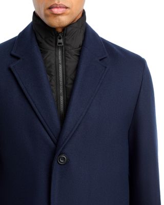 Milogan Extra Slim Fit Topcoat with Zip-Out Bib