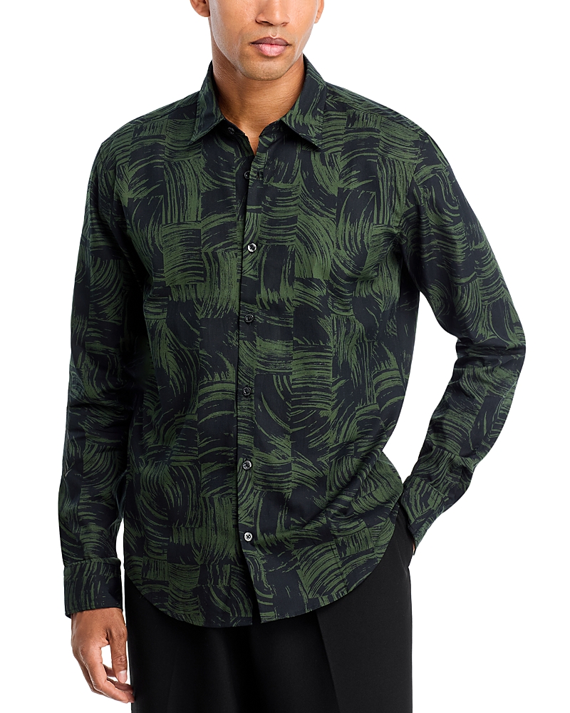Hugo Printed Casual Slim Fit Button Down Shirt
