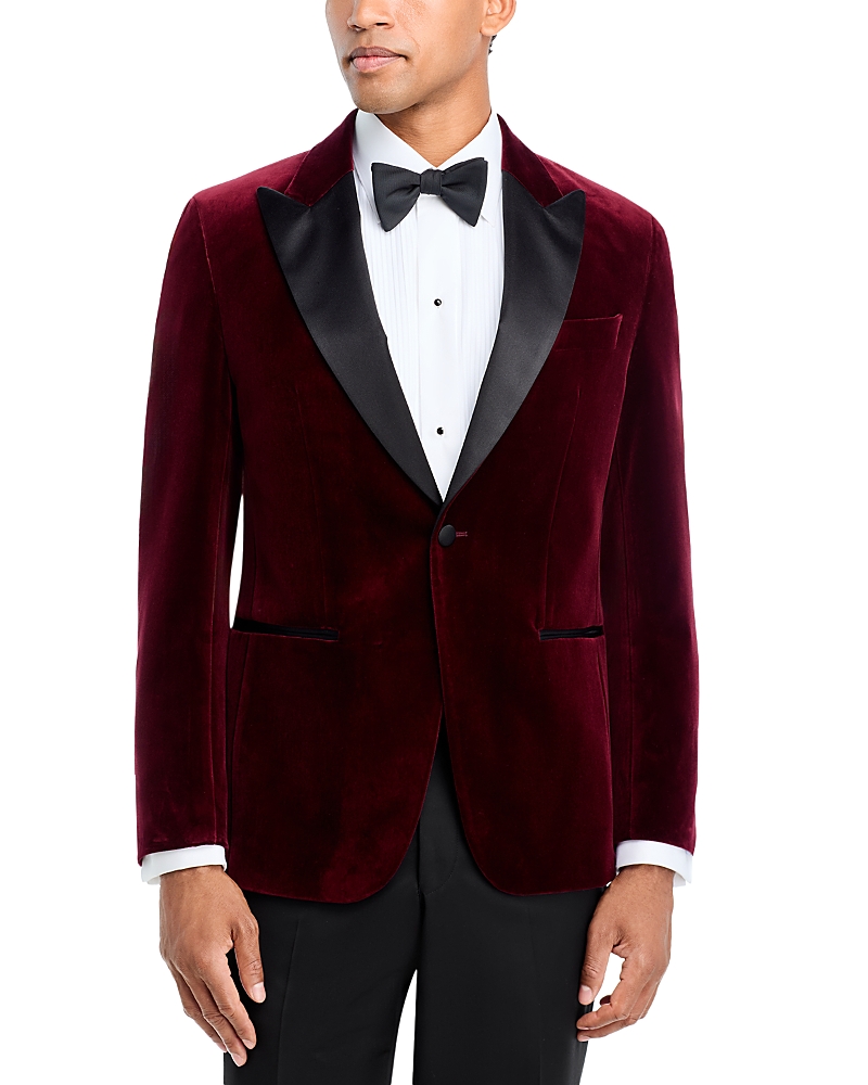 Boss Velvet Satin Peak Slim Fit Dinner Jacket