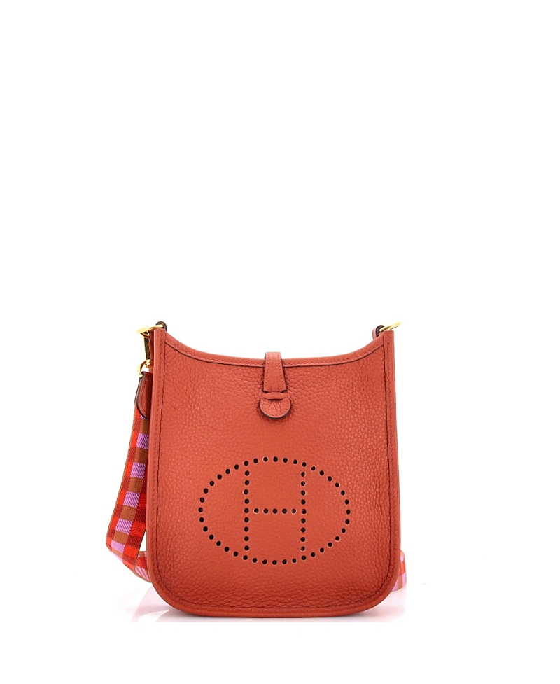 Click to view more detailed imagery on our partner's website Pre-owned Pre-owned Hermes Hermes Tpm Evelyne Bag Gen Iii Clemence In Brown