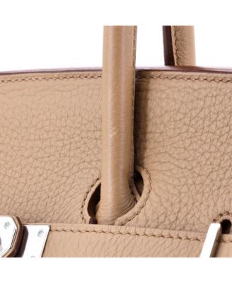 Birkin 35 Handbag Light Togo with Palladium Hardware