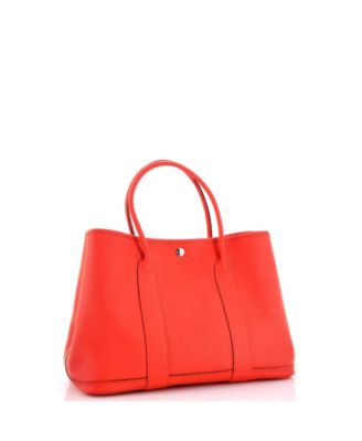 36 Garden Party Tote Leather with Printed Interior