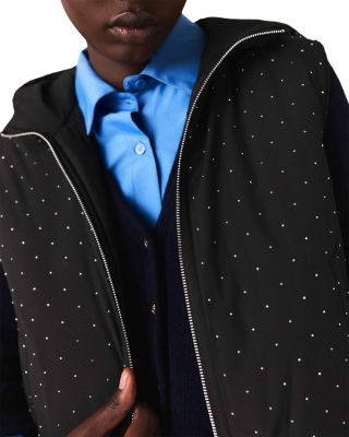 Rhinestone Puffer Vest