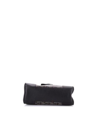 Mini Saigon Top Handle Bag Coated Canvas with Leather