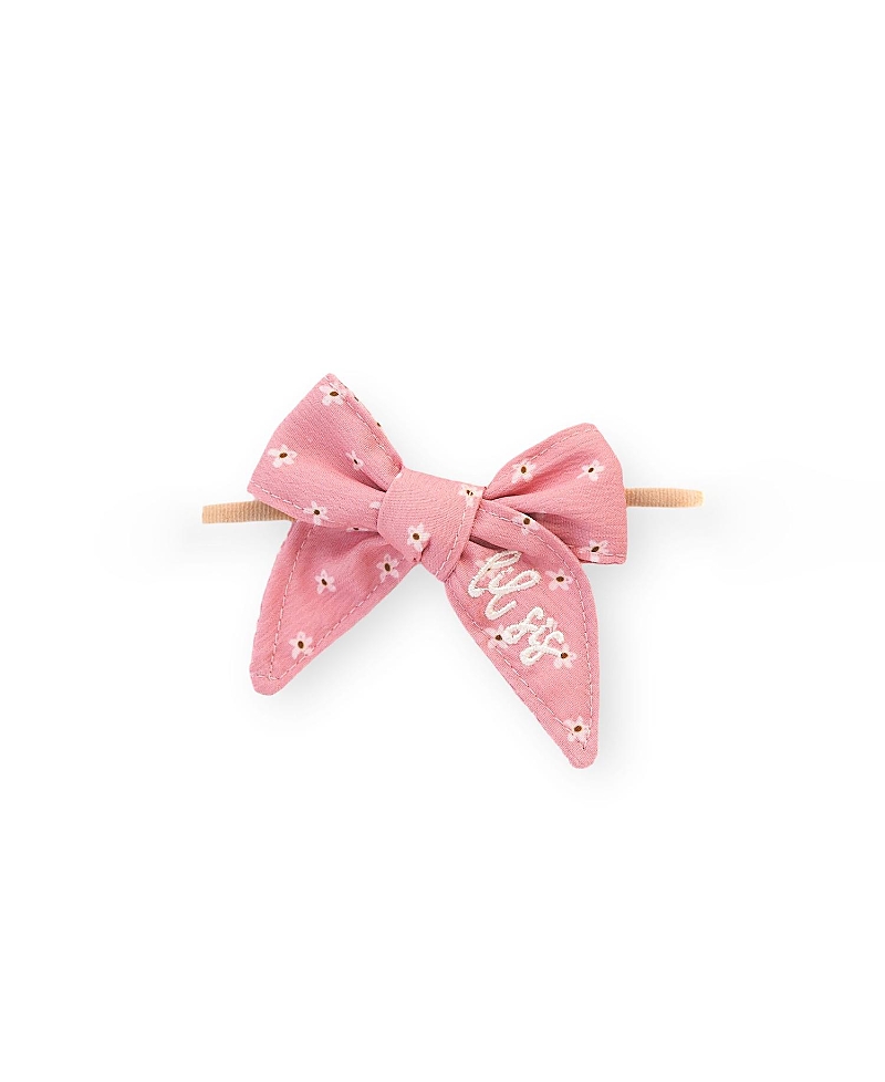 Sweet Wink Girls' Lil Sis Bow Baby Headband In Pink