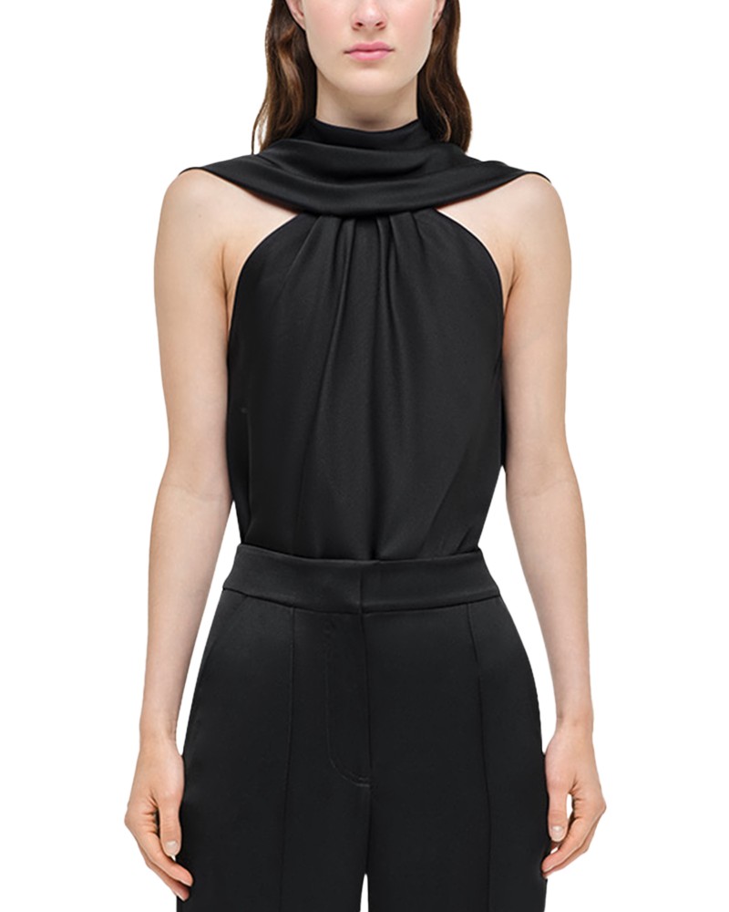 Simkhai Scarlett Cape Top in Black