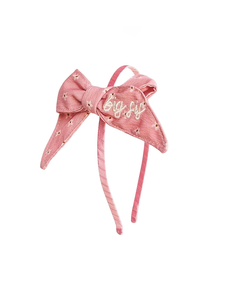 Sweet Wink Girls' Lil Sis Bow Baby Headband In Pink