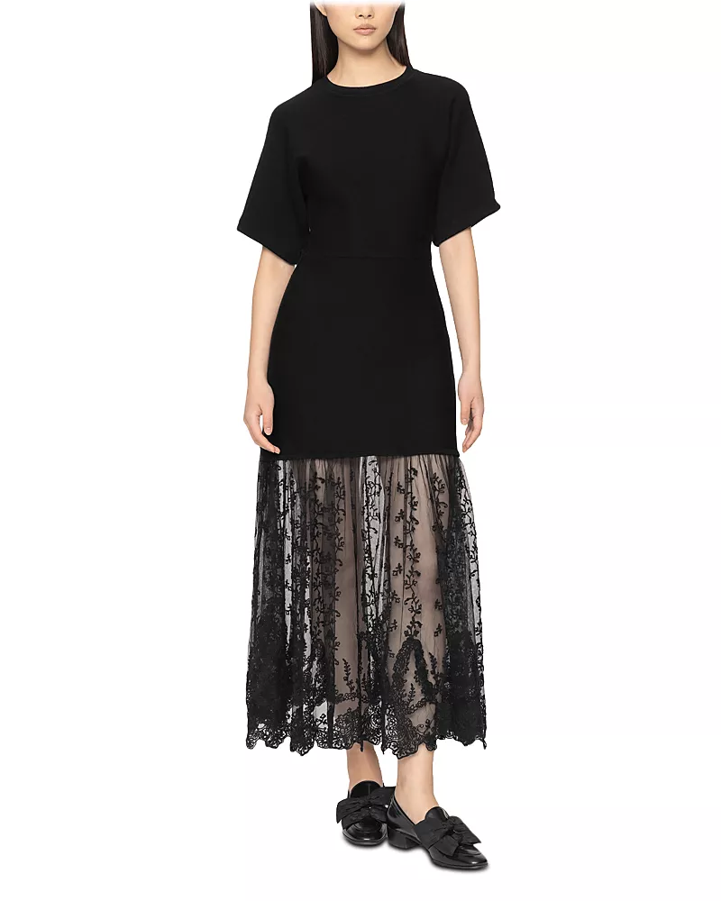 Sea Diane Knit Lace Dress