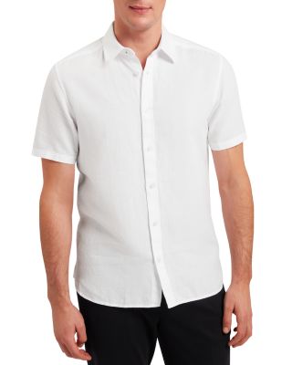 Short Sleeve Regular Fit Linen Blend Shirt
