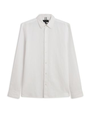 Long Sleeve Regular Fit Linen Blend Shirt