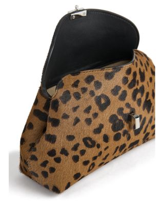 Mini T Lock Calf Hair Clutch