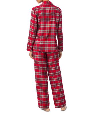 Long Sleeve Notch Collar Pajama Set