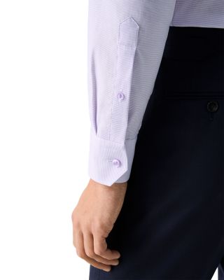 Slim Fit Textured Solid Shirt